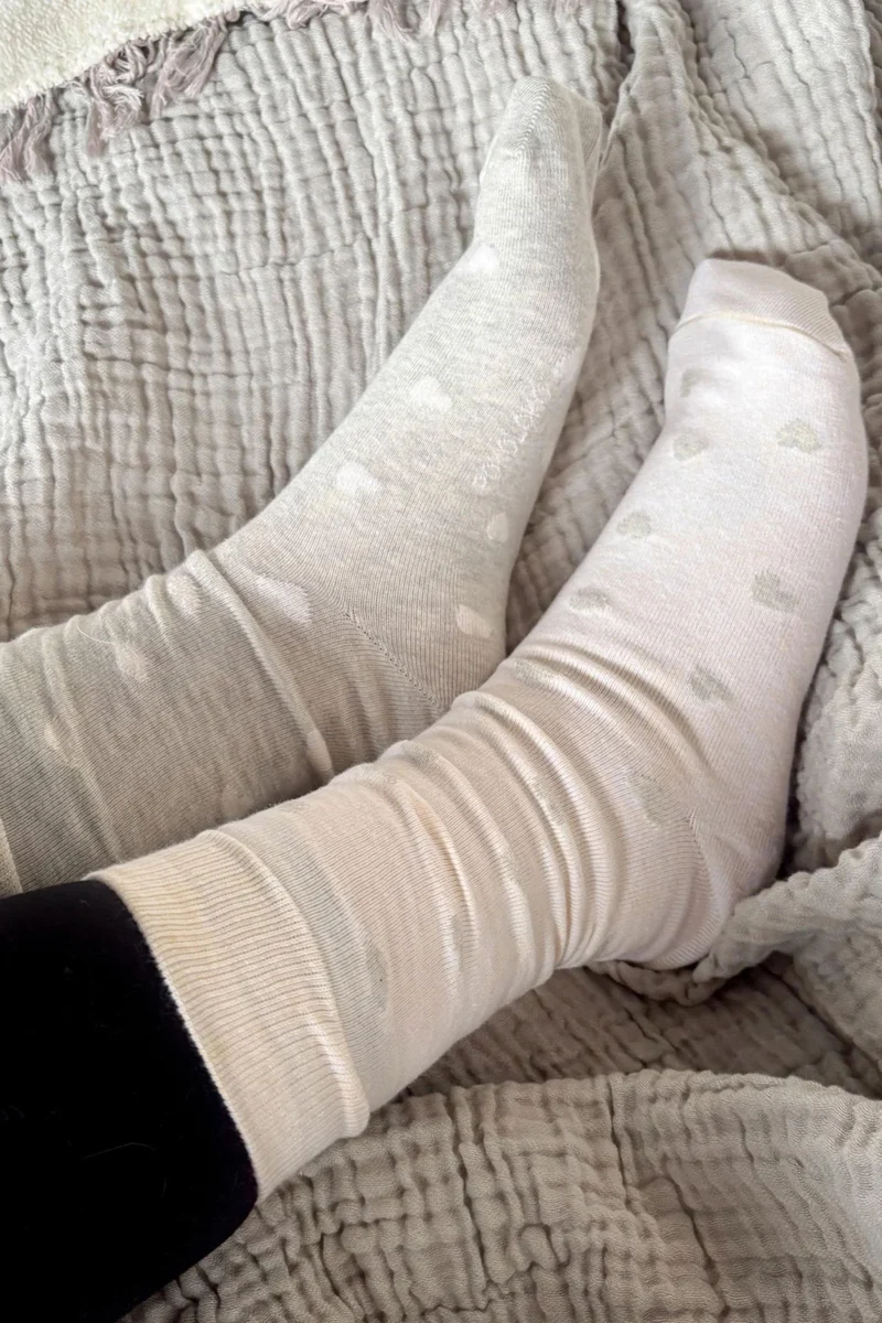 Ensemble de chaussettes - Coton Pima - Pokoloko - Petits coeurs