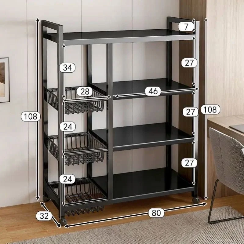 Étagère de rangement 90x32x108cm