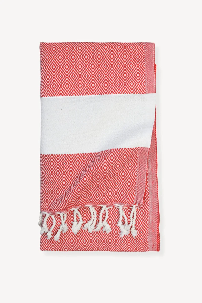 Serviette pour le corps - Diamant - Rouge - Pokoloko