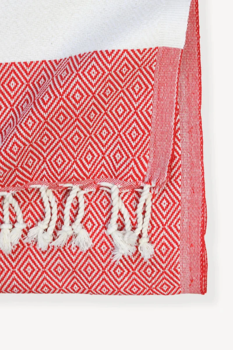 Serviette pour le corps - Diamant - Rouge - Pokoloko