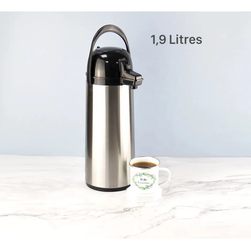 Thermos pompe 2 litres