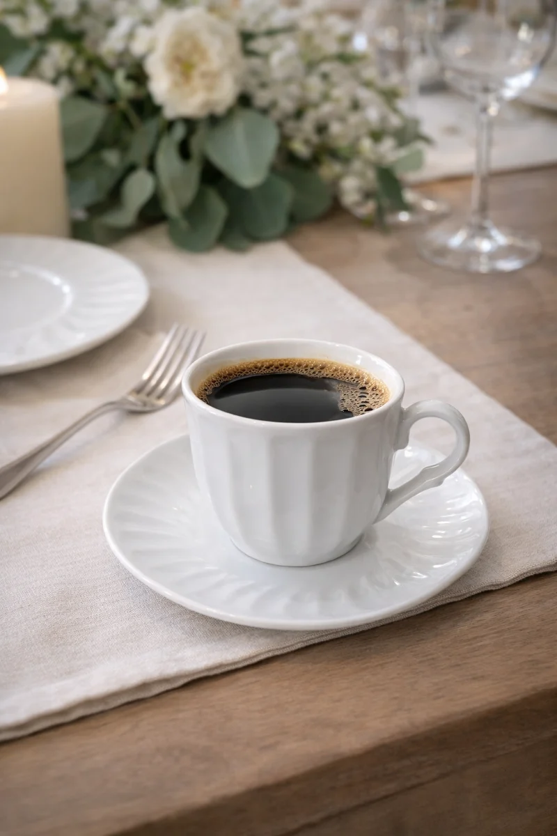 Ensemble tasse avec sous-tasse petit déjeuner,6 pièce