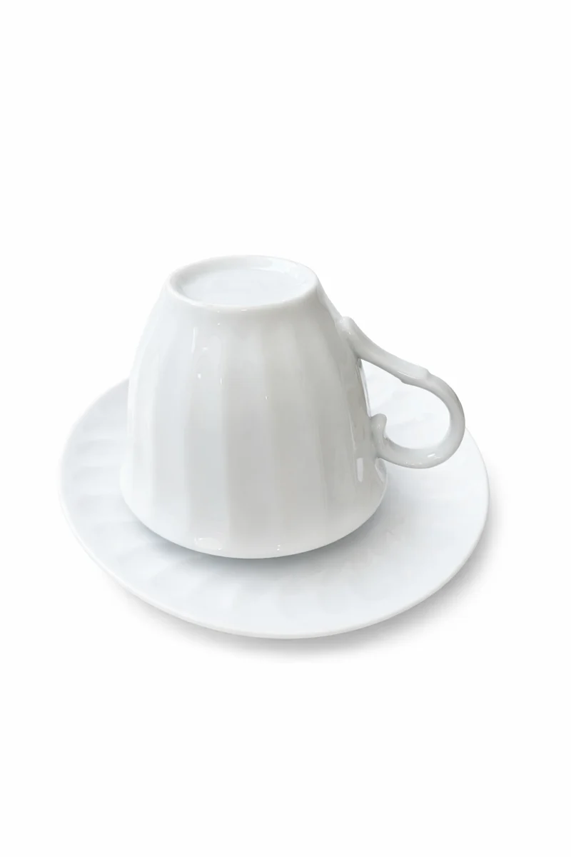 Ensemble tasse avec sous-tasse petit déjeuner,6 pièce