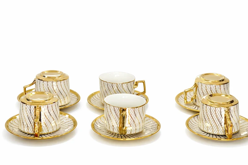 Ensemble tasses et sous-tasses