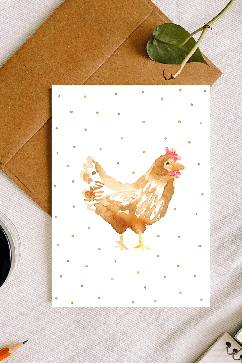 CARTE - GINGER - Stéphanie Renière Illustration