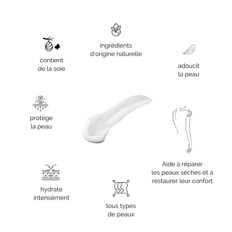 Crème mains à base de soie