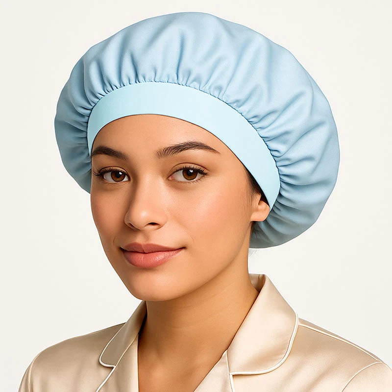 Bonnet de nuit en soie