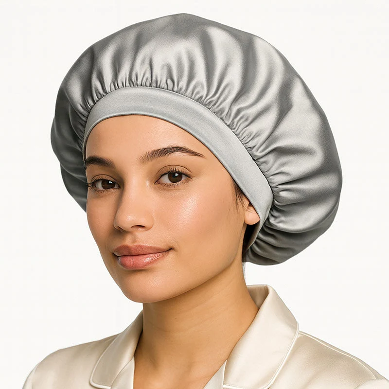 Bonnet de nuit en soie