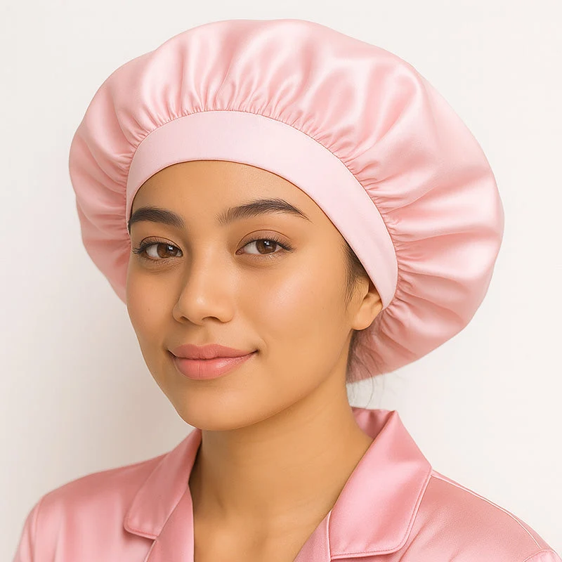 Bonnet de nuit en soie