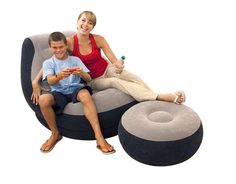 Fauteuil gonflable plus pompe à offert