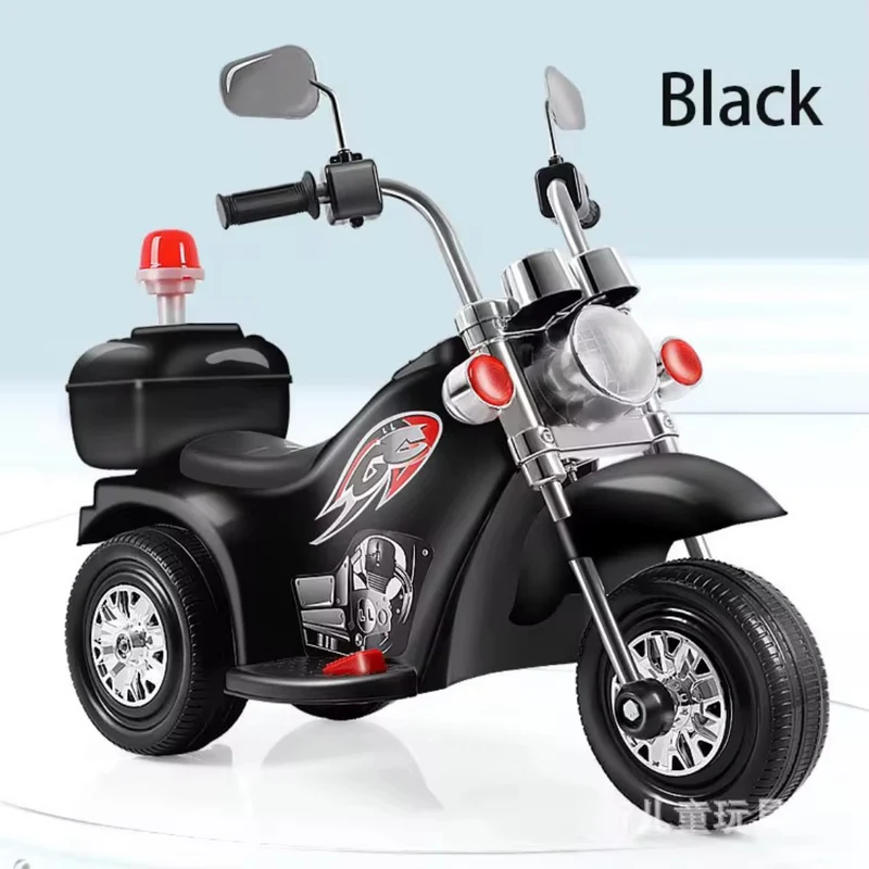 Moto électrique enfant 1‑4 ans – batterie 6V, lumières LED