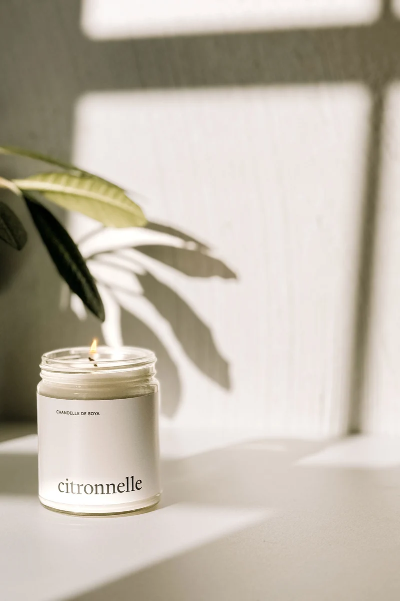 CHANDELLE DE SOYA - Intérieur & extérieur - Huile essentielle - Citronnelle