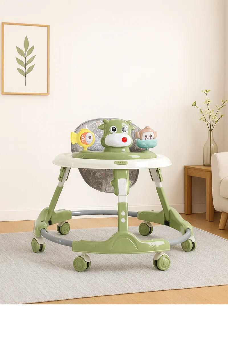 Trotteur/ Youplat, pour bébé réglable – Avec jouets d’éveil et siège confortable | Sécurité et apprentissage