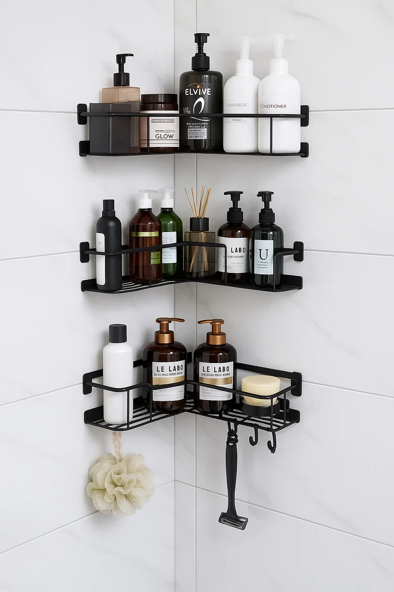 Support mural salle de bain 22,5cm , 24cm et 25cm