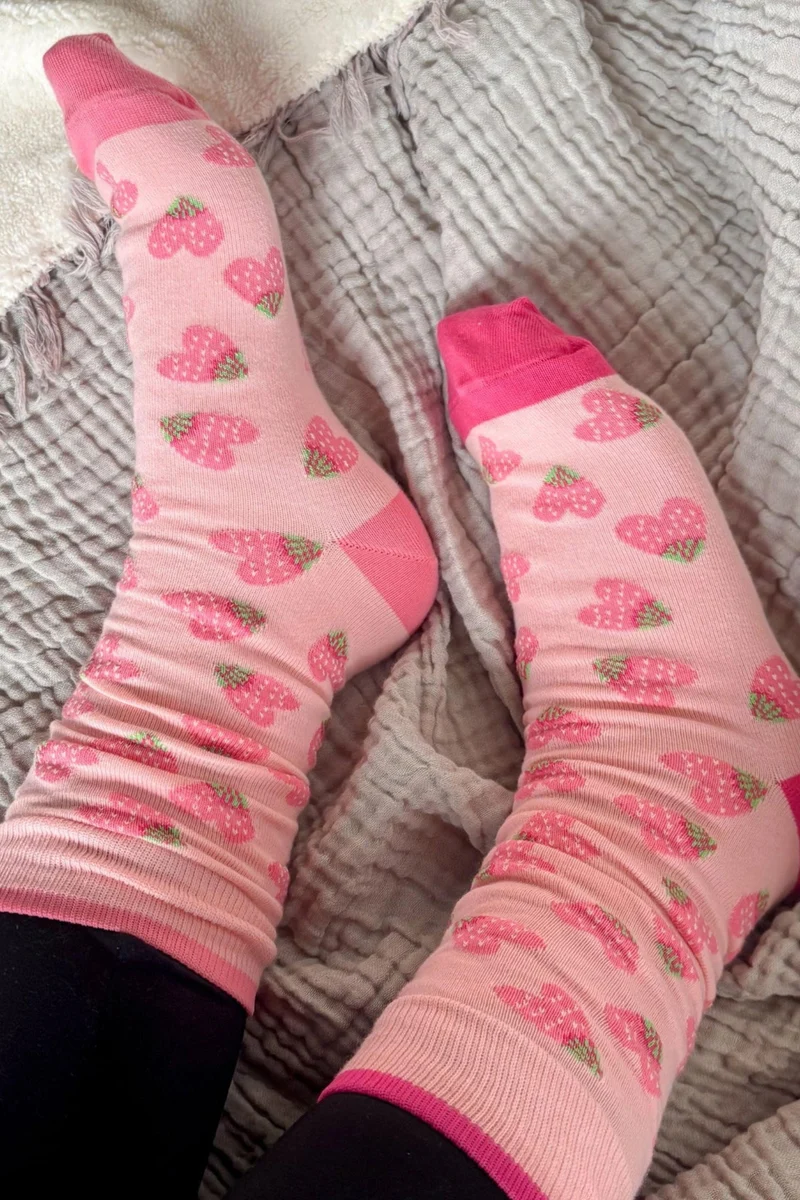 Ensemble de chaussettes - Coton Pima - Pokoloko - Fraises