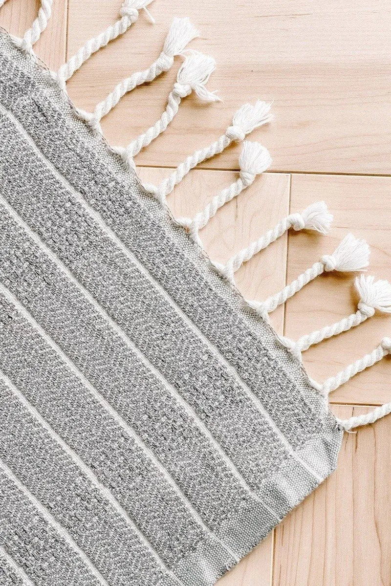 Serviette pour le corps - Bambou - Grise - Pokoloko