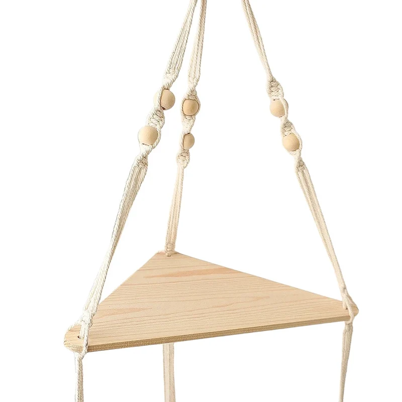 Etagère d'angle suspendue