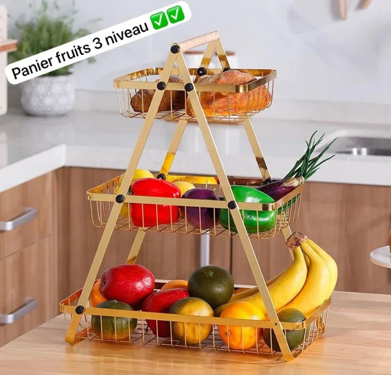 Panier fruits grand modèle (3 niveau)