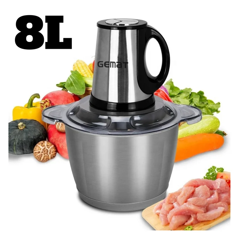 Hachoir 8 litres inox
