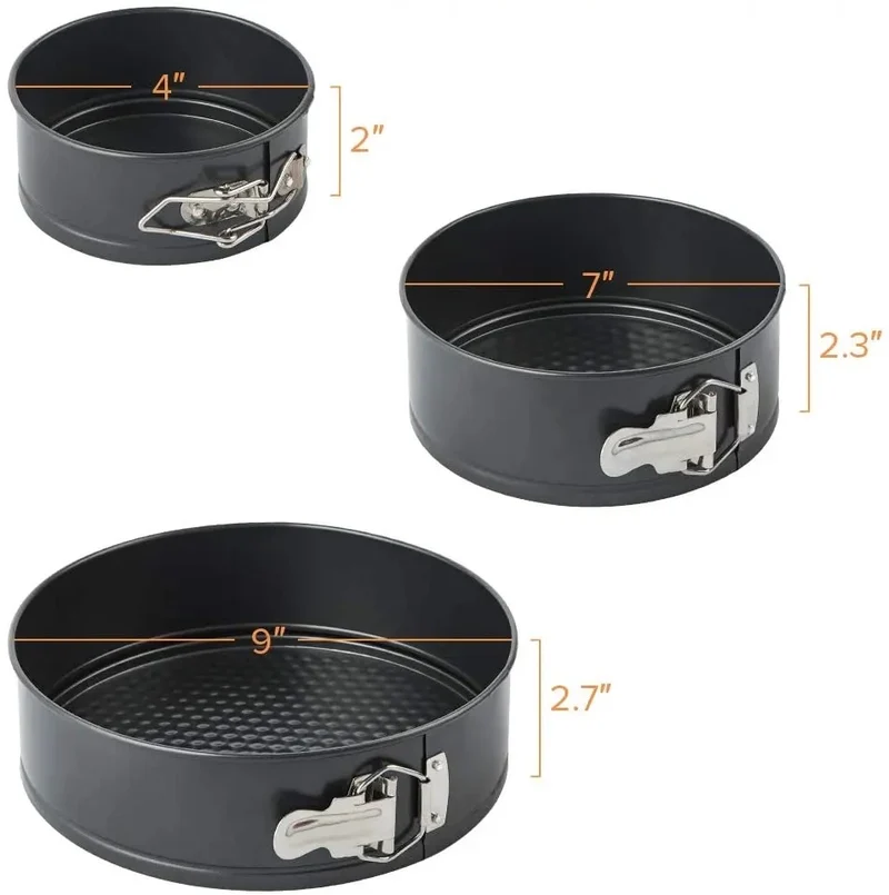 Moule à gâteau 3 pièces rond