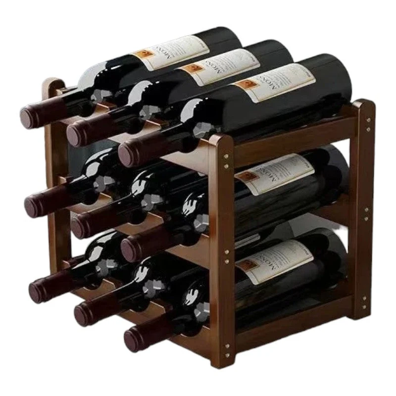 Casier à bouteilles en bois
