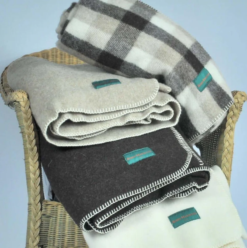 Plaid pure laine écologique 400g écossais