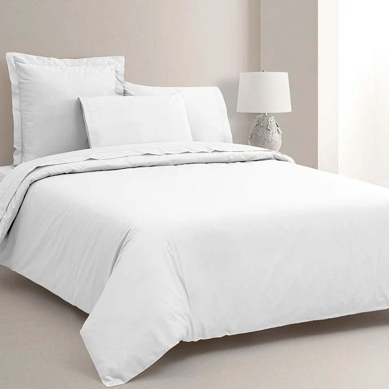 Drap plat en percale de coton