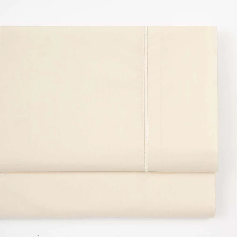 Drap plat en percale de coton