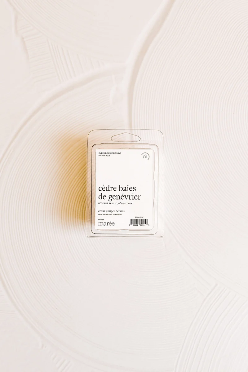 CUBES DE CIRE DE SOYA POUR DIFFUSEUR - Cèdre baies de genévrier