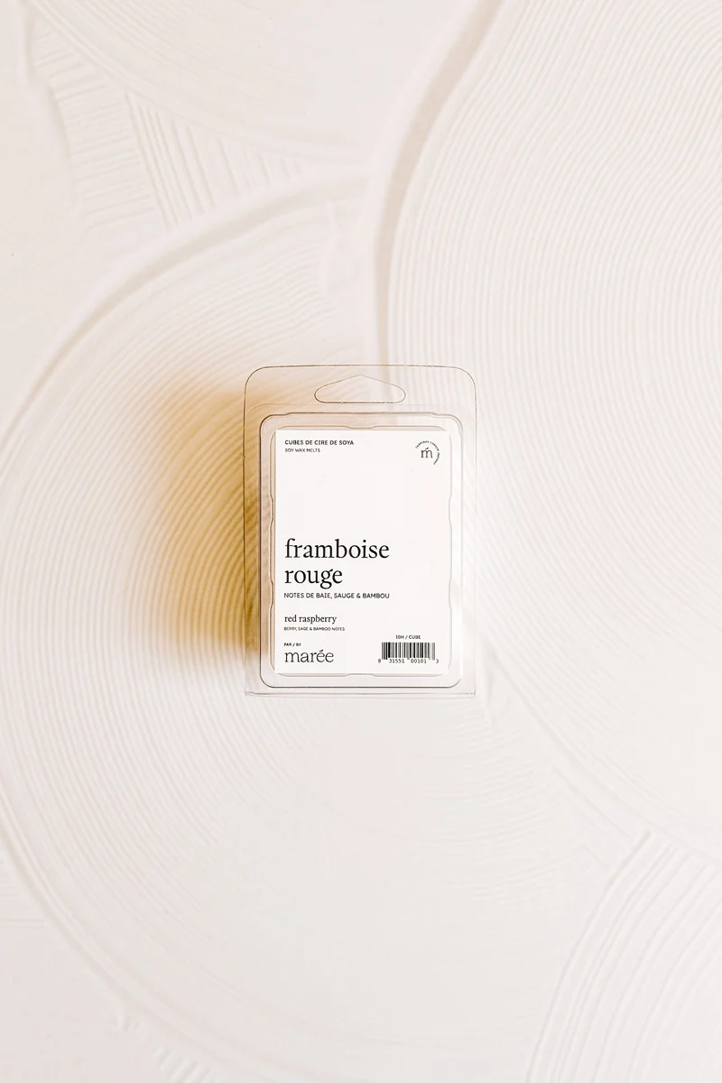 CUBES DE CIRE DE SOYA POUR DIFFUSEUR - Framboise rouge