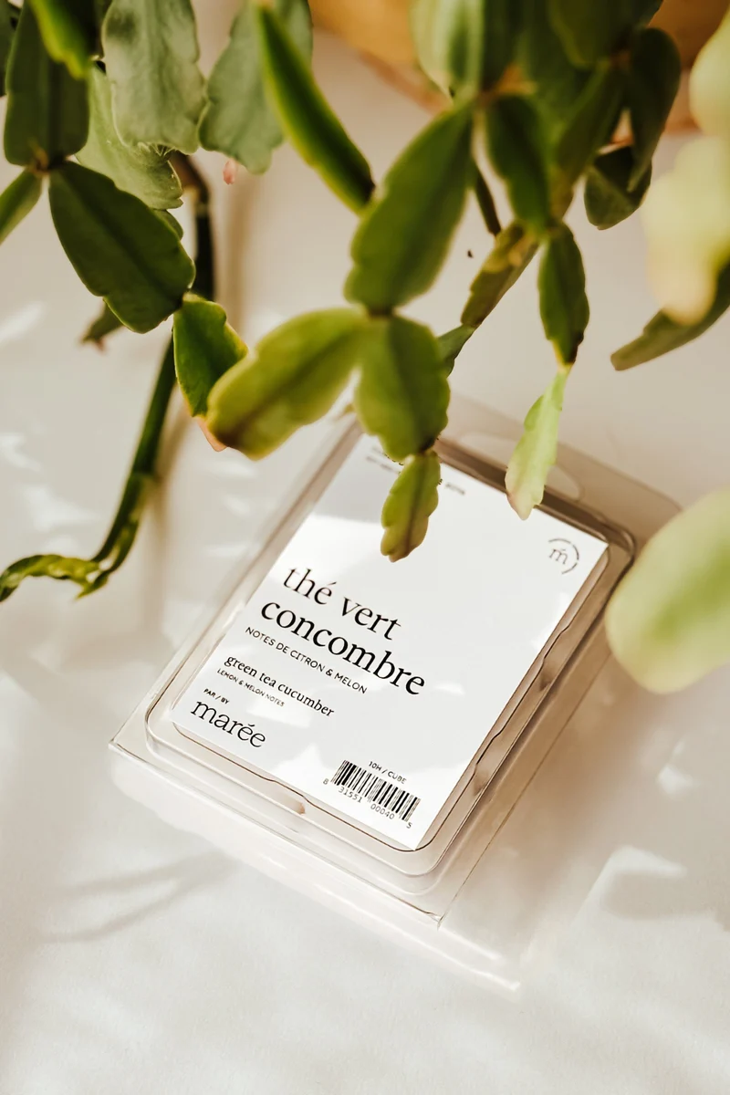 CUBES DE CIRE DE SOYA POUR DIFFUSEUR - Thé vert concombre