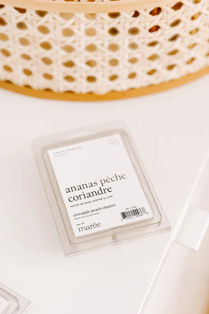 CUBES DE CIRE DE SOYA POUR DIFFUSEUR - Ananas pêche et coriandre