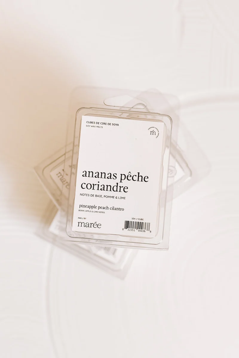 CUBES DE CIRE DE SOYA POUR DIFFUSEUR - Ananas pêche et coriandre