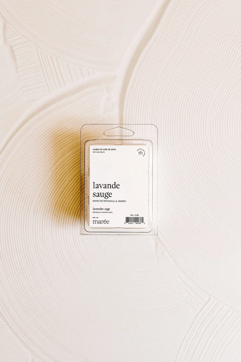 CUBES DE CIRE DE SOYA POUR DIFFUSEUR - Lavande sauge