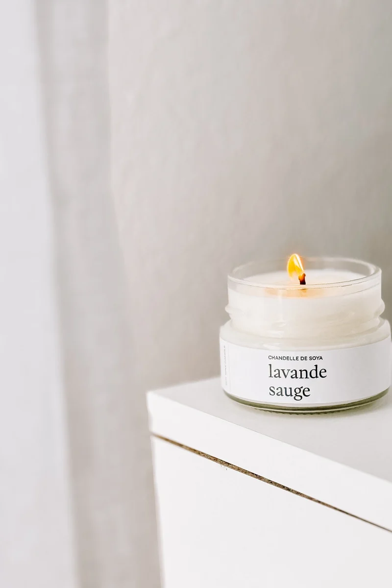 CHANDELLE DE SOYA - Lavande sauge