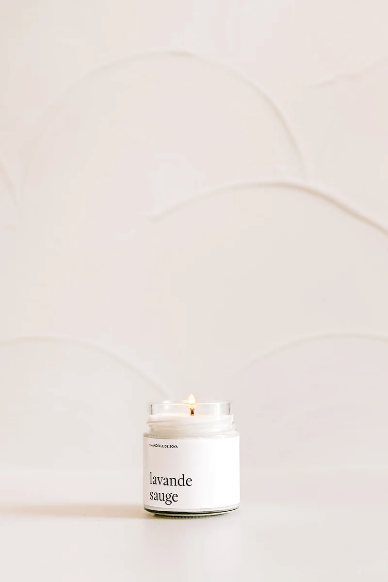 CHANDELLE DE SOYA - Lavande sauge