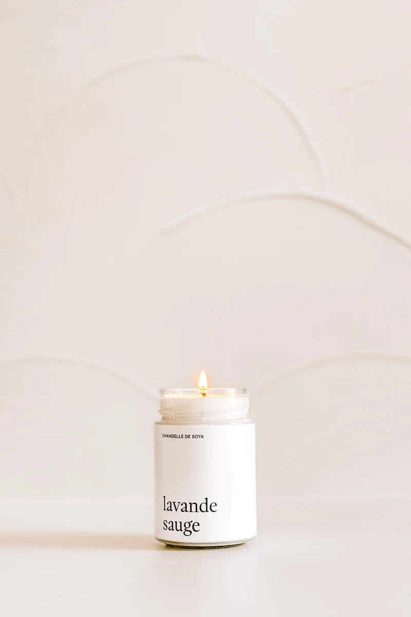CHANDELLE DE SOYA - Lavande sauge