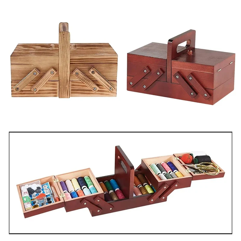 Boite à couture en bois