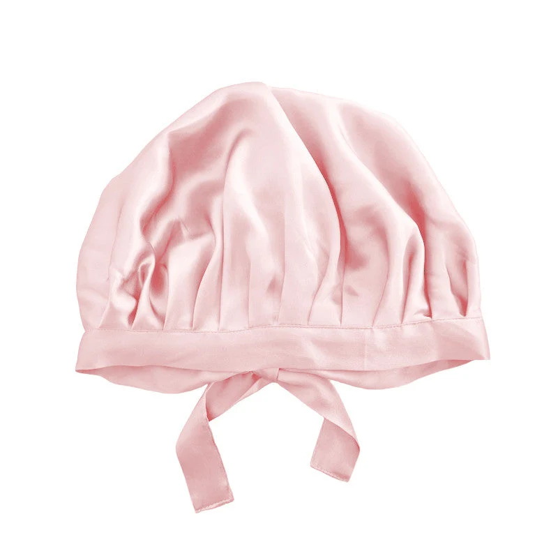 Large bonnet de nuit en soie