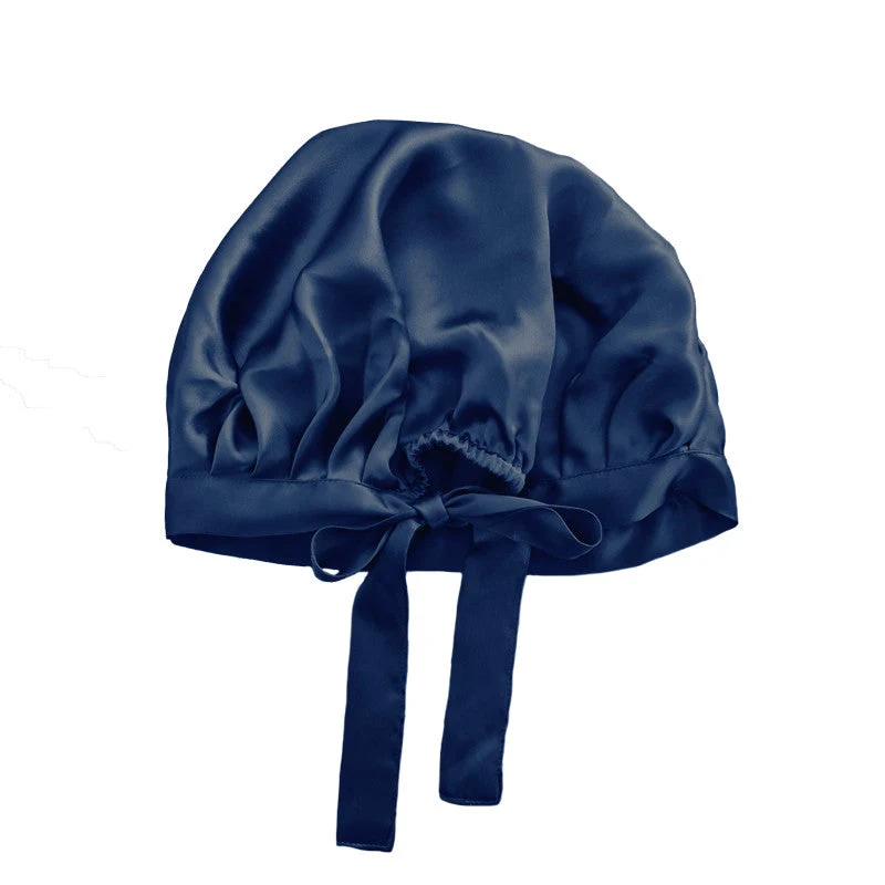 Large bonnet de nuit en soie