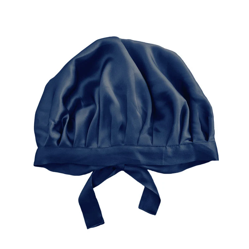 Large bonnet de nuit en soie