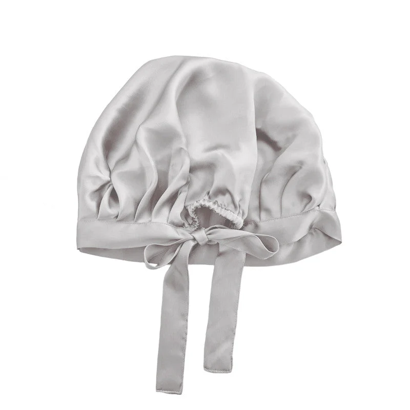 Large bonnet de nuit en soie