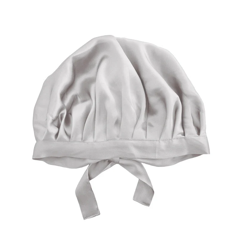 Large bonnet de nuit en soie