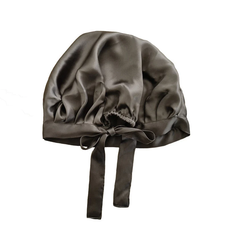 Large bonnet de nuit en soie