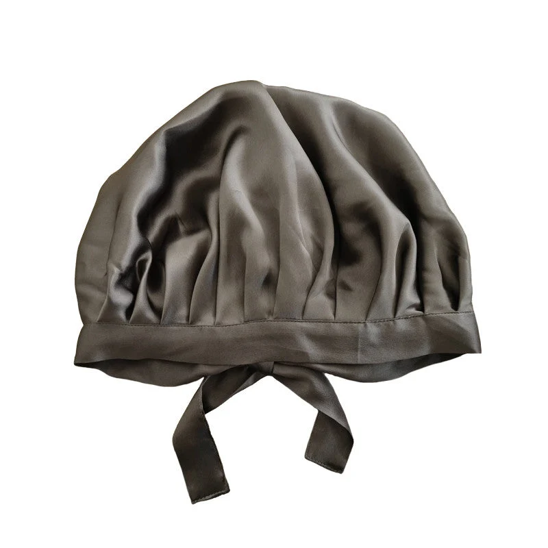 Large bonnet de nuit en soie