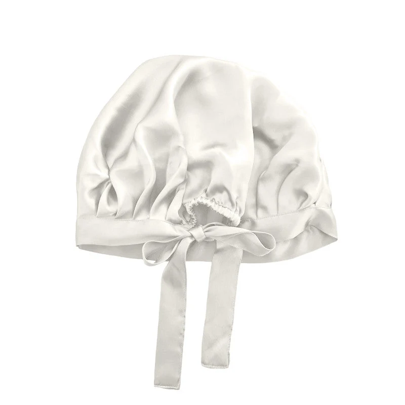 Large bonnet de nuit en soie