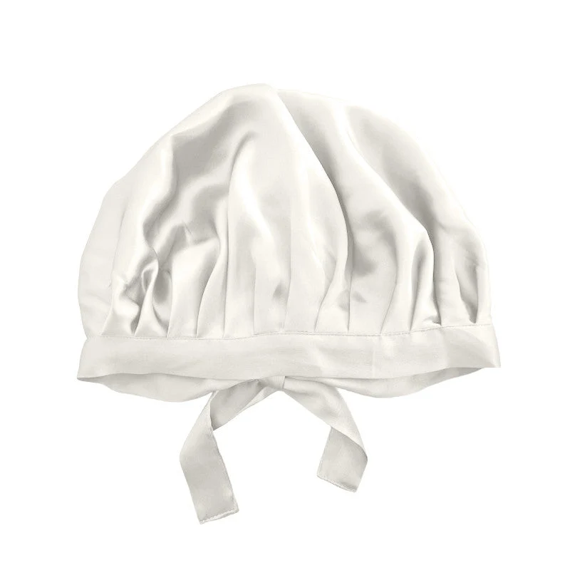 Large bonnet de nuit en soie