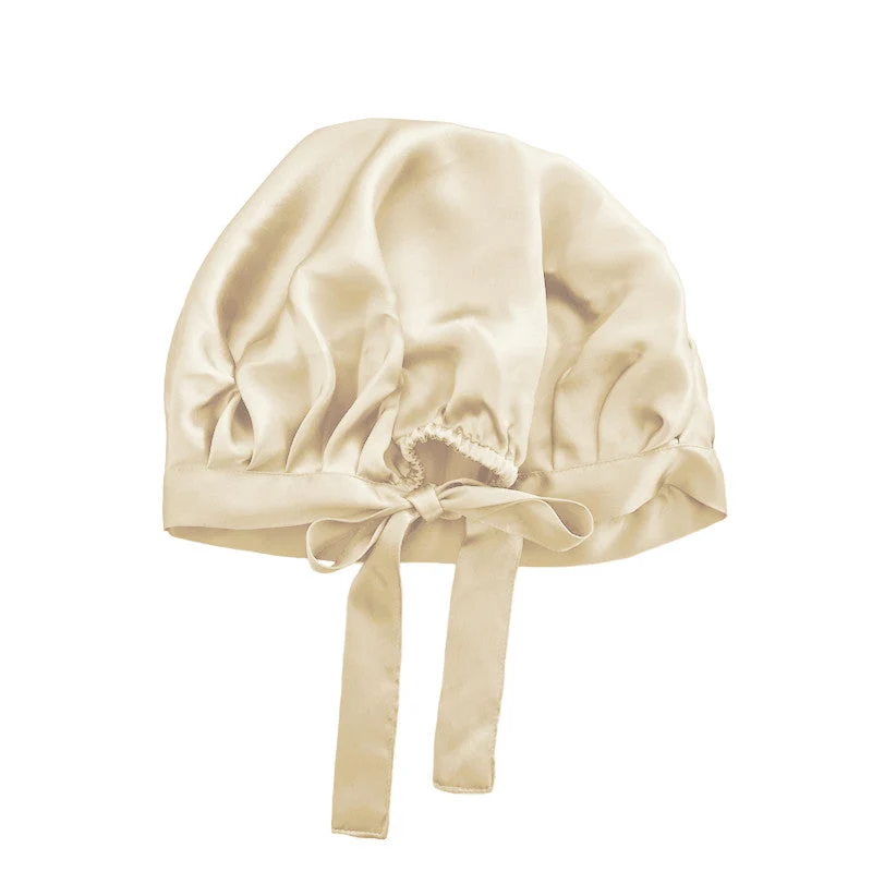 Large bonnet de nuit en soie