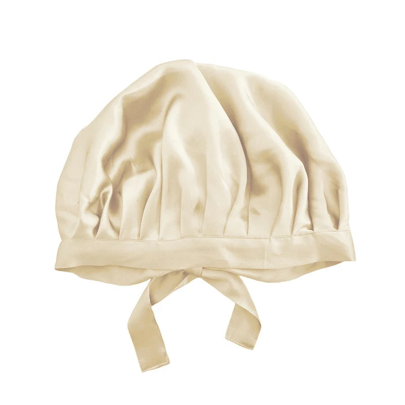 Large bonnet de nuit en soie
