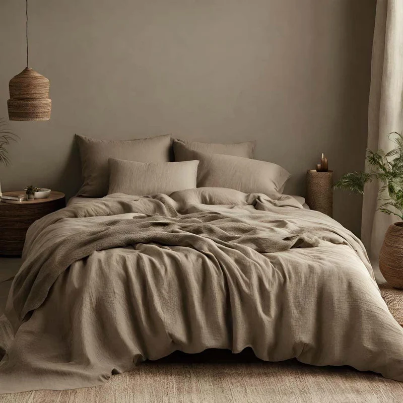Parure de lit en gaze de coton